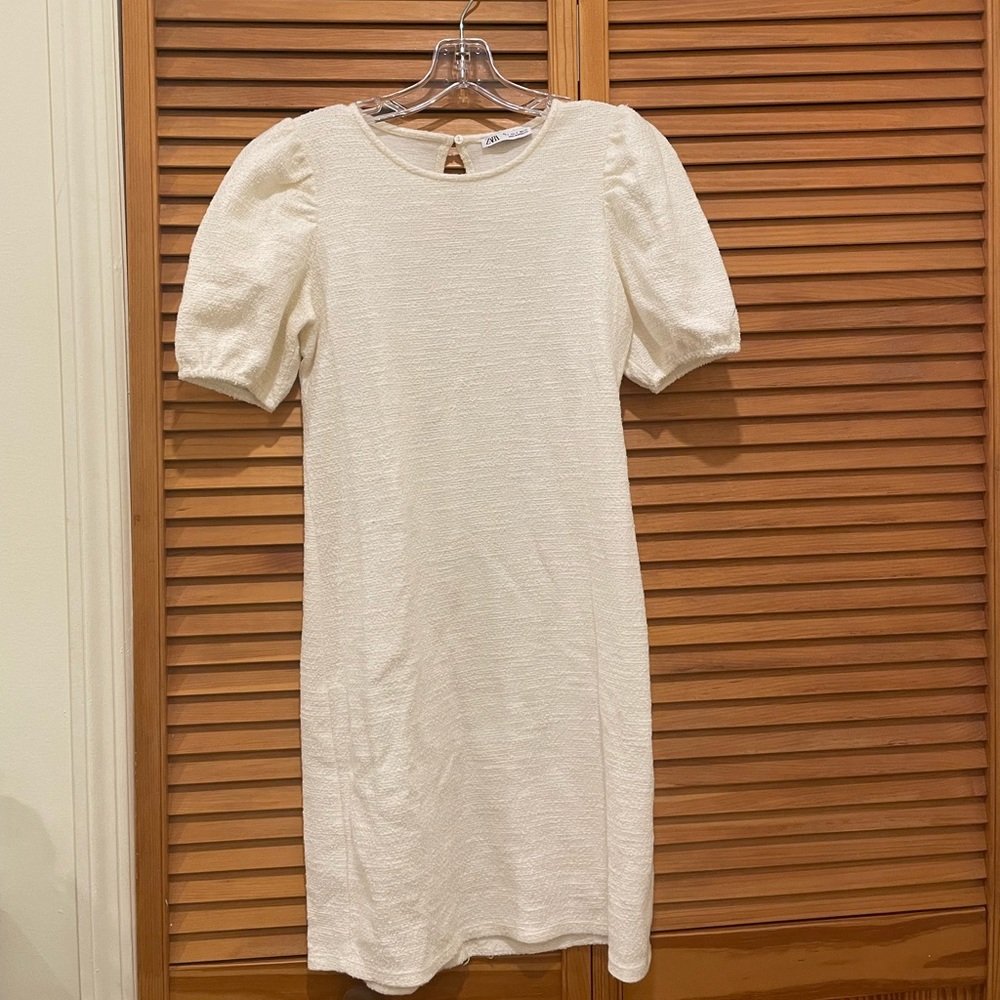 Cream Zara Dress
